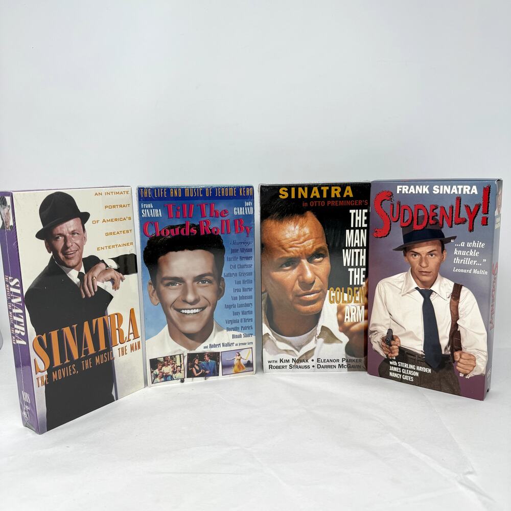 4 Tape Box Set Frank Sinatra The Sinatra Collection VHS VTG Movies Collect Music